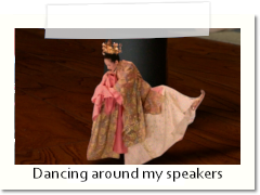 dancing around my speakers